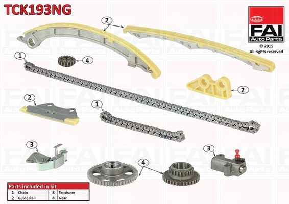 FAI AUTOPARTS Jakoketjusarja TCK193NG